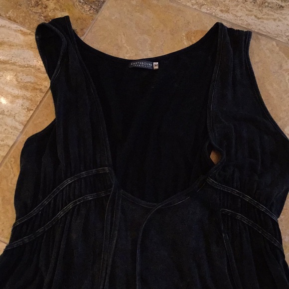 Earthbound Supersoft acid wash deep v layering dress - Picture 3 of 8